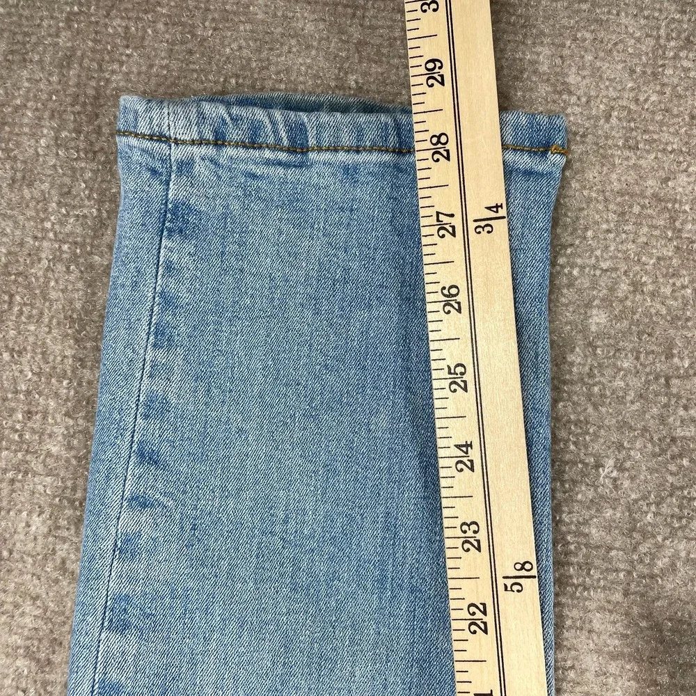 Ring Of Fire Slim Jeans Mens 31x30 Blue Denim Cotton Stretch Distressed Low Rise